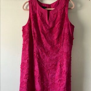 Talbots Pink Sheath Dress Sleeveless